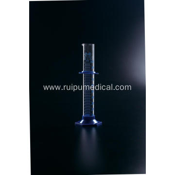 Measuring Cylinder with Plastic Hexagonal Base with Spout Graduated